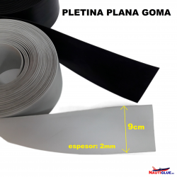 PLETINA PLANA EN GOMA (ancho-80mm).