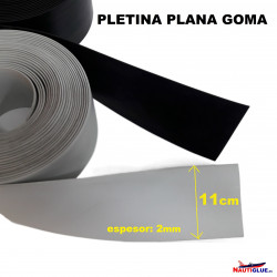 PLETINA PLANA en GOMA (ancho 110mm).
